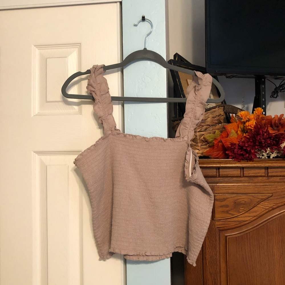 Aerie Jungle Thrills Smocked Tank Top